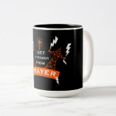 Tasse 2 Couleurs Le Pouvoir De La Prière (Devant droit)