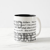 Tasse 2 Couleurs Le présent parfait (Devant droit)