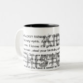 Tasse 2 Couleurs Le présent parfait (Devant gauche)