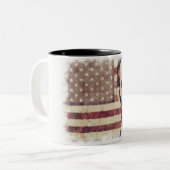 Tasse 2 Couleurs Le Président patriote Abraham Lincoln (Devant gauche)
