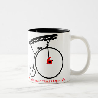 Tasse 2 Couleurs Le prisonnier "une langue immobile fait une vie