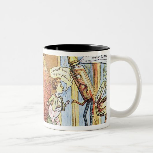 Tasse 2 Couleurs Le pudding de Noël (Droit)