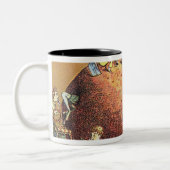Tasse 2 Couleurs Le pudding de Noël (Gauche)