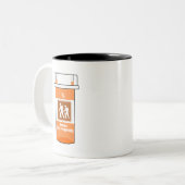 Tasse 2 Couleurs Le randonnée est ma drogue (Devant gauche)