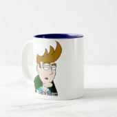 Tasse 2 Couleurs Le rayon obtient attaqué ! - Droitier (Devant gauche)