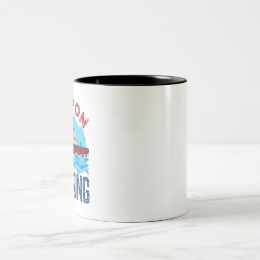 Tasse 2 Couleurs Le remorquage continue (Centre)