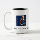 Tasse 2 Couleurs Le roi Juan Carlos d'Espagne (Gauche)