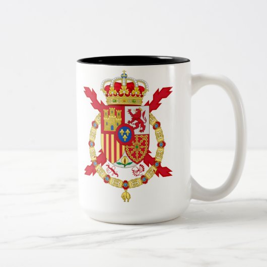 Tasse 2 Couleurs Le roi Juan Carlos d'Espagne (Droit)