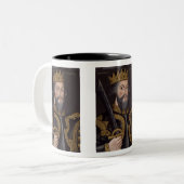 Tasse 2 Couleurs Le roi William I ('Le Conquérant') (Devant gauche)