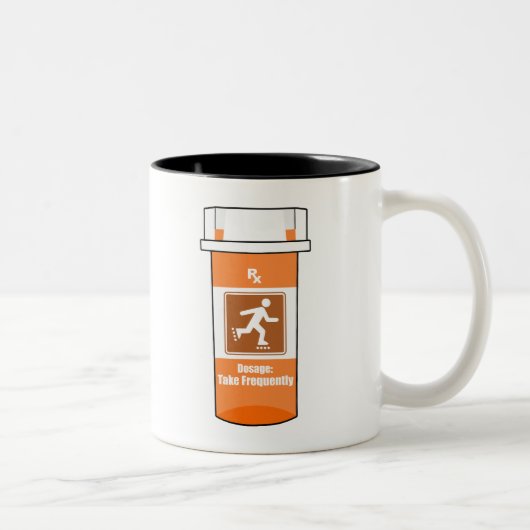 Tasse 2 Couleurs Le roller est ma drogue (Droit)