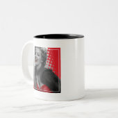 Tasse 2 Couleurs Le rouge pointille Marilyn (Devant gauche)