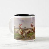 Tasse 2 Couleurs Le saut d'eau : la course d'obstacles d'automne (Devant gauche)