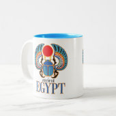 Tasse 2 Couleurs Le scarabée égyptien. Égypte ancienne (Devant gauche)