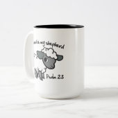 Tasse 2 Couleurs Le seigneur est mon berger (Devant gauche)