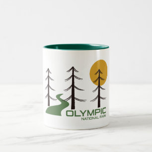 Tasse 2 Couleurs Le sentier du parc national olympique