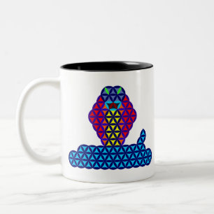 Tasse 2 Couleurs Le Serpent De Vie - Animaux Sacrés, A02,