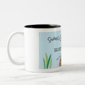 Tasse 2 Couleurs Le serpent prend des dents (Gauche)