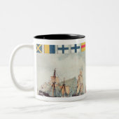 Tasse 2 Couleurs Le signal du Nelson chez Trafalgar (Gauche)