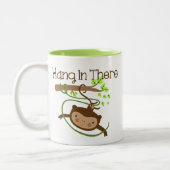 Tasse 2 Couleurs Le singe accroche là (Gauche)