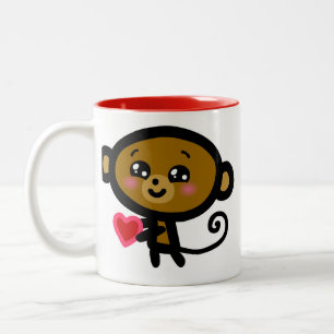 Tasse 2 Couleurs Le singe vous aime !