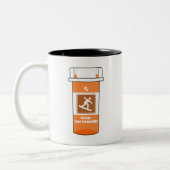 Tasse 2 Couleurs Le snowboard est ma drogue (Gauche)