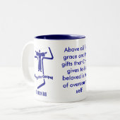 Tasse 2 Couleurs Le St Francis d'Assisi (Devant gauche)