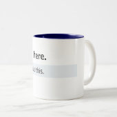 Tasse 2 Couleurs Le statut fait sur commande Facebook manie (Devant droit)