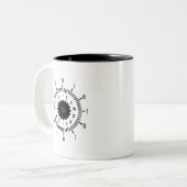 Tasse 2 Couleurs Le temps vole (Devant gauche)