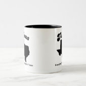 Tasse 2 Couleurs Le Texas - tout est plus grand (Centre)