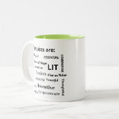 Tasse 2 Couleurs Le thérapeute sont : (Devant gauche)