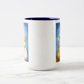 Tasse 2 Couleurs Le tigre du joyeux chat (Centre)