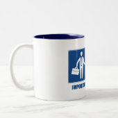 Tasse 2 Couleurs Le Travail Est Important, L'Équitation Est Importa (Gauche)
