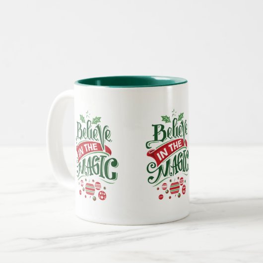 Tasse 2 Couleurs Le Typographe du Magic Christmas (Devant gauche)