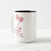 Tasse 2 Couleurs Le verre de la Saint Valentin (Devant gauche)