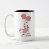 Tasse 2 Couleurs Le verre de la Saint Valentin (Gauche)