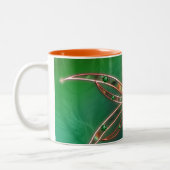 Tasse 2 Couleurs Le vert comme la boue d'herbe (Gauche)