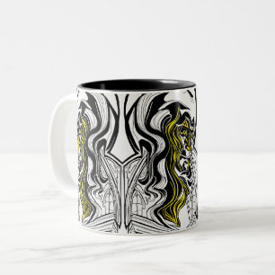 Tasse 2 Couleurs Le visage de l'homme mystérieux