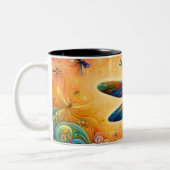 Tasse 2 Couleurs Le voyage de la libellule (Gauche)