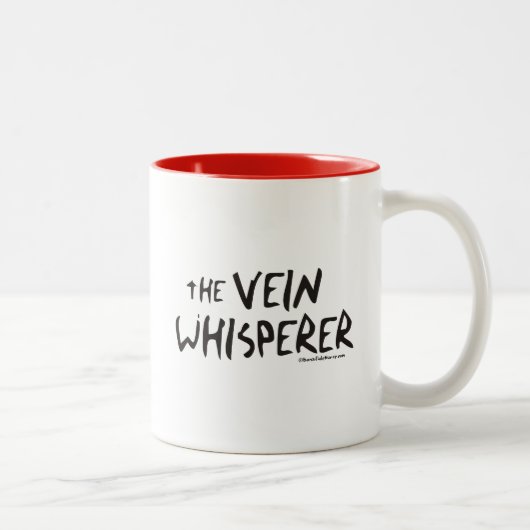 Tasse 2 Couleurs Le Whisperer de veine d'infirmière (Droit)