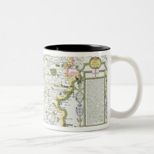Tasse 2 Couleurs Le WILTSHIRE, gravé par Jodocus Hondius