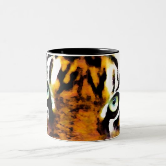TASSE 2 COULEURS LE YEUX DE TIGER (Centre)