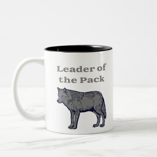 Tasse 2 Couleurs Leader du Pack Wolf (Gauche)