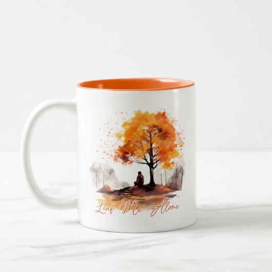 Tasse 2 Couleurs Leaf Me Alone Autumn (Gauche)