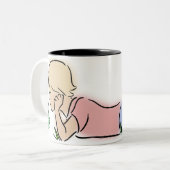 Tasse 2 Couleurs Lecteur dans l'herbe (Devant gauche)