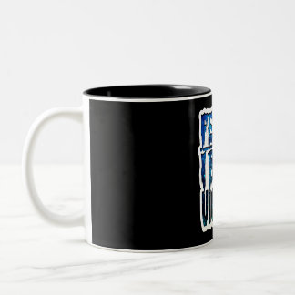Tasse 2 Couleurs Lecteur de clôture | L'escrime J'Ai Bleed Victory