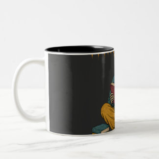 Tasse 2 Couleurs Lecteur de livre d'Halloween