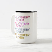 Tasse 2 Couleurs Lecteur de mystère cosy (Devant gauche)