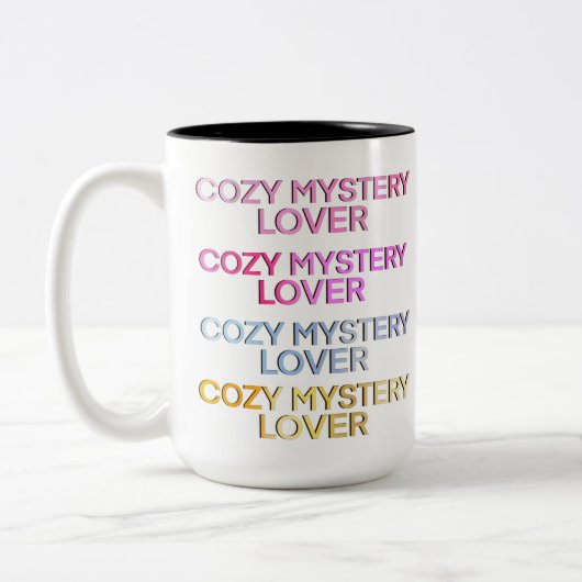 Tasse 2 Couleurs Lecteur de mystère cosy (Gauche)