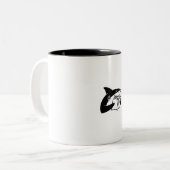 Tasse 2 Couleurs Lecteur de poisson (Devant gauche)