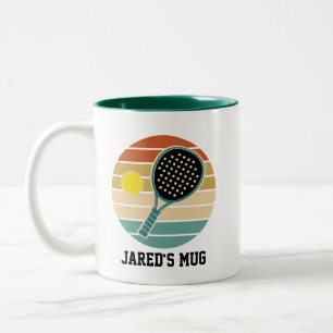 Tasse 2 Couleurs Lecteur Padel Rétro